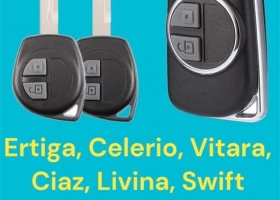LÀM CHÌA KHÓA REMOTE VỎ ĐỘ GẬP XE SUZUKI CELERIO