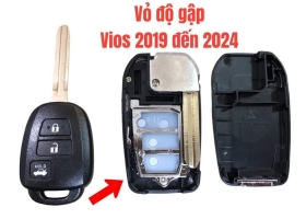LÀM CHÌA KHÓA REMOTE VỎ ĐỘ GẬP XE VIOS